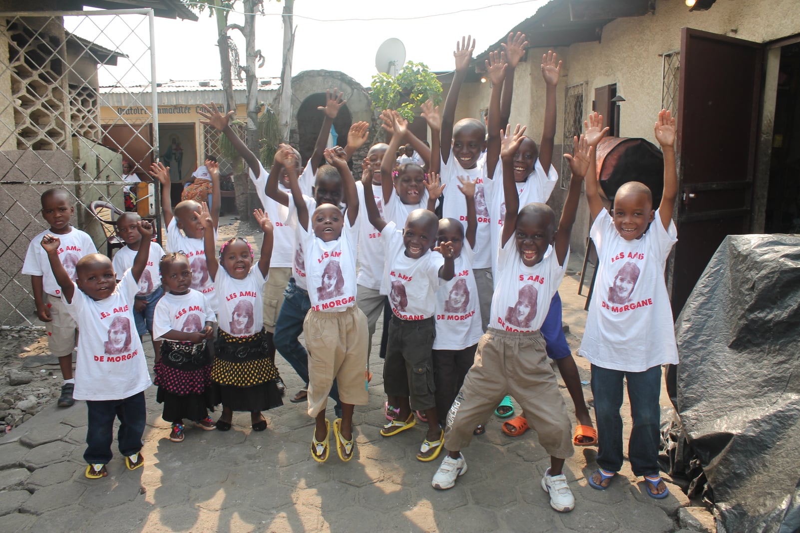 enfants de l'espace Morgane à Brazzaville